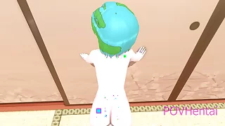Earth-Chan missionary doggy